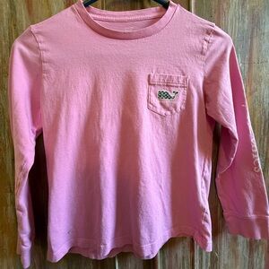 Vineyard Vines Kids Pink Long Sleeve Tee